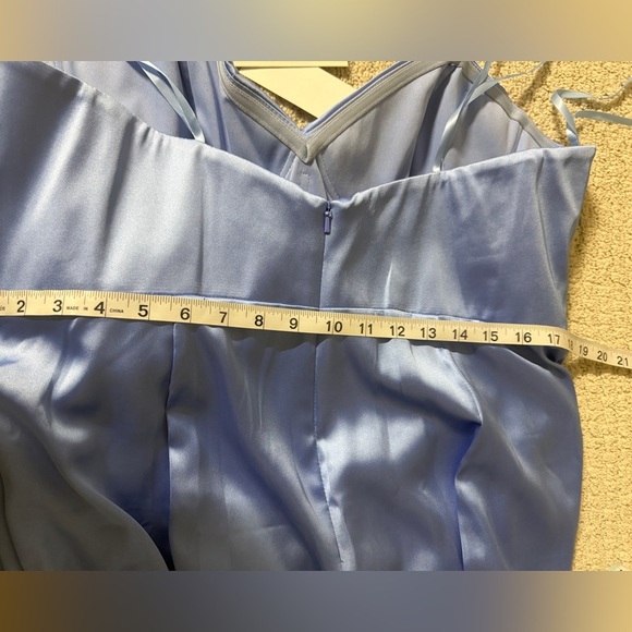 Mac Duggal Strapless Sky Blue Dress - Picture 9 of 10